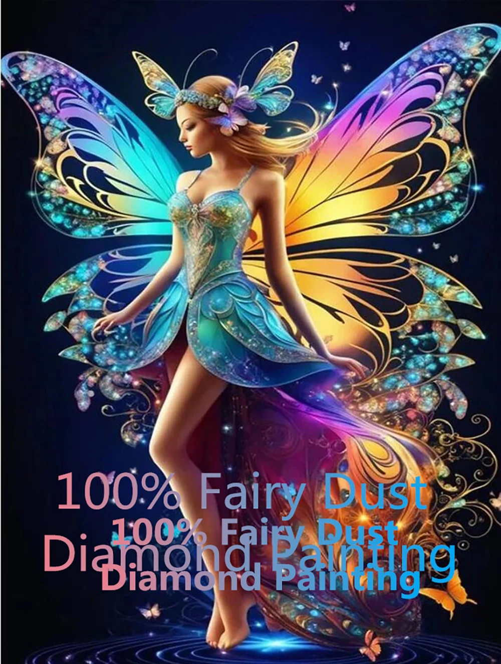 Flowers Fairy Dust-Full Square Drill Crystal Diamond Painting, Cross Stitch, Embroidery, Mosaic Needlework Rhinestone, 100% 
Flowers Fairy Dust-Full Square Drill Crystal Diamond Painting, Cross Stitch, Embroidery, Mosaic Needlework Rhinestone, 100%