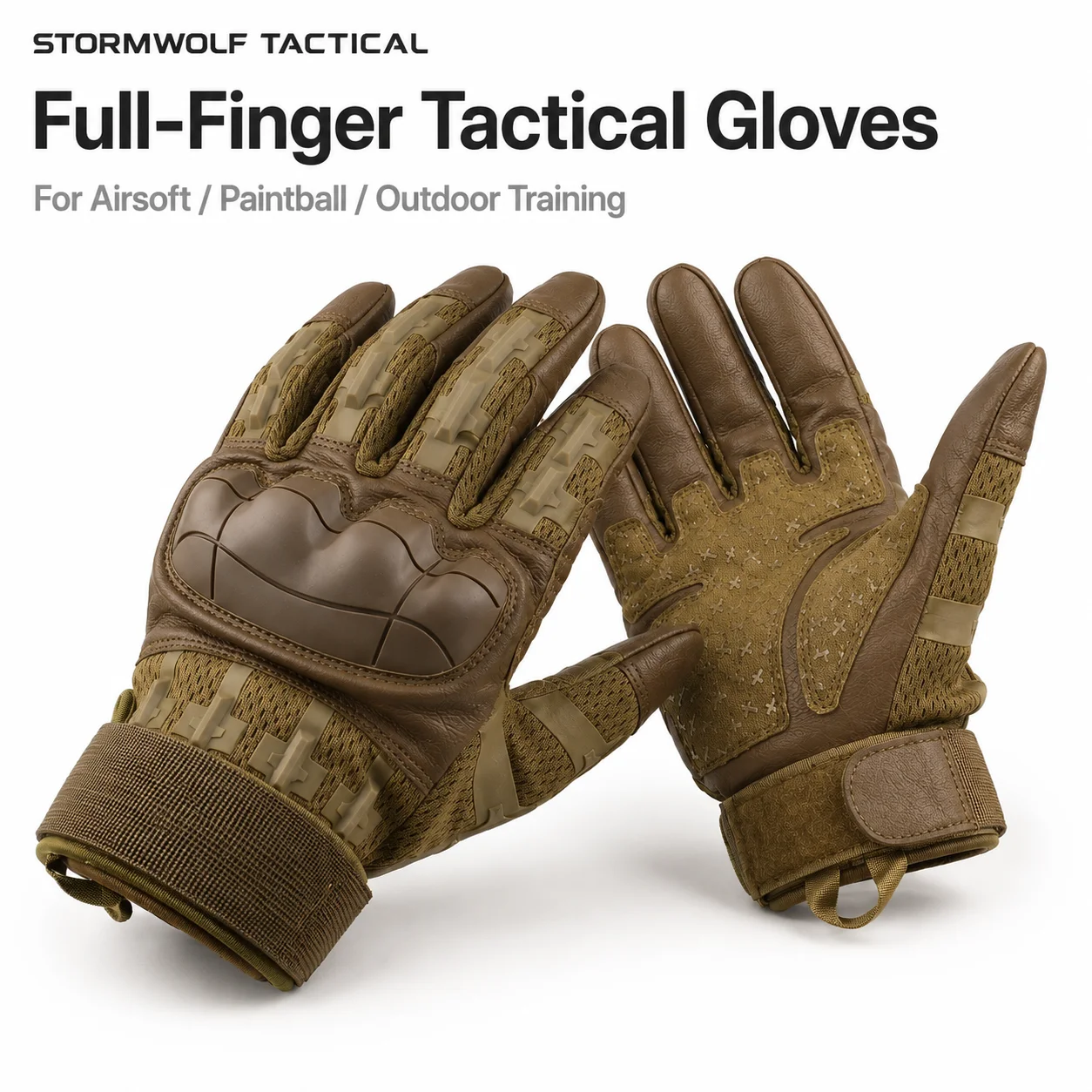 STORMWOLF Full Finger Tactical Gloves Touch Screen Anti-slip Shock Absorb Cycling Airsoft Paintball Outdoor Protective WorkGlove
STORMWOLF Full Finger Tactical Gloves Touch Screen Anti-slip Shock Absorb Cycling Airsoft Paintball Outdoor Protective WorkGlove