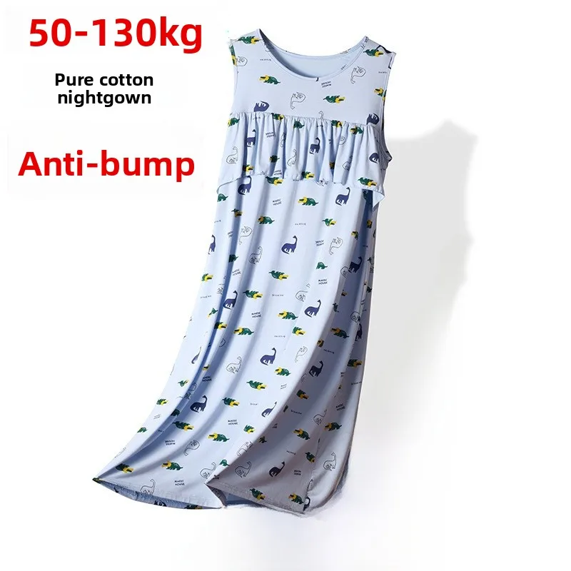 plus Size Cotton Sleepwear Women's Home Dress Vest Style Summer Season Long Sleeveless Gown round Neck Pure Cotton Fabric
plus Size Cotton Sleepwear Women's Home Dress Vest Style Summer Season Long Sleeveless Gown round Neck Pure Cotton Fabric
