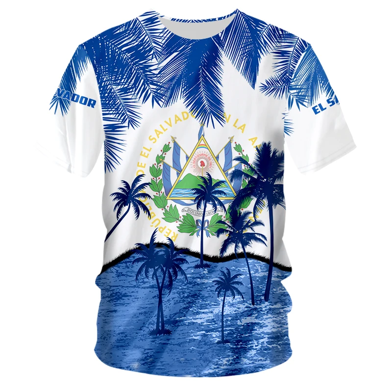 Summer Personality Trends Men'S T-Shirt 3d Printed Flag El Salvador Spanish Republic Oversized O-Neck Loose Short-Sleeved Top
Summer Personality Trends Men'S T-Shirt 3d Printed Flag El Salvador Spanish Republic Oversized O-Neck Loose Short-Sleeved Top