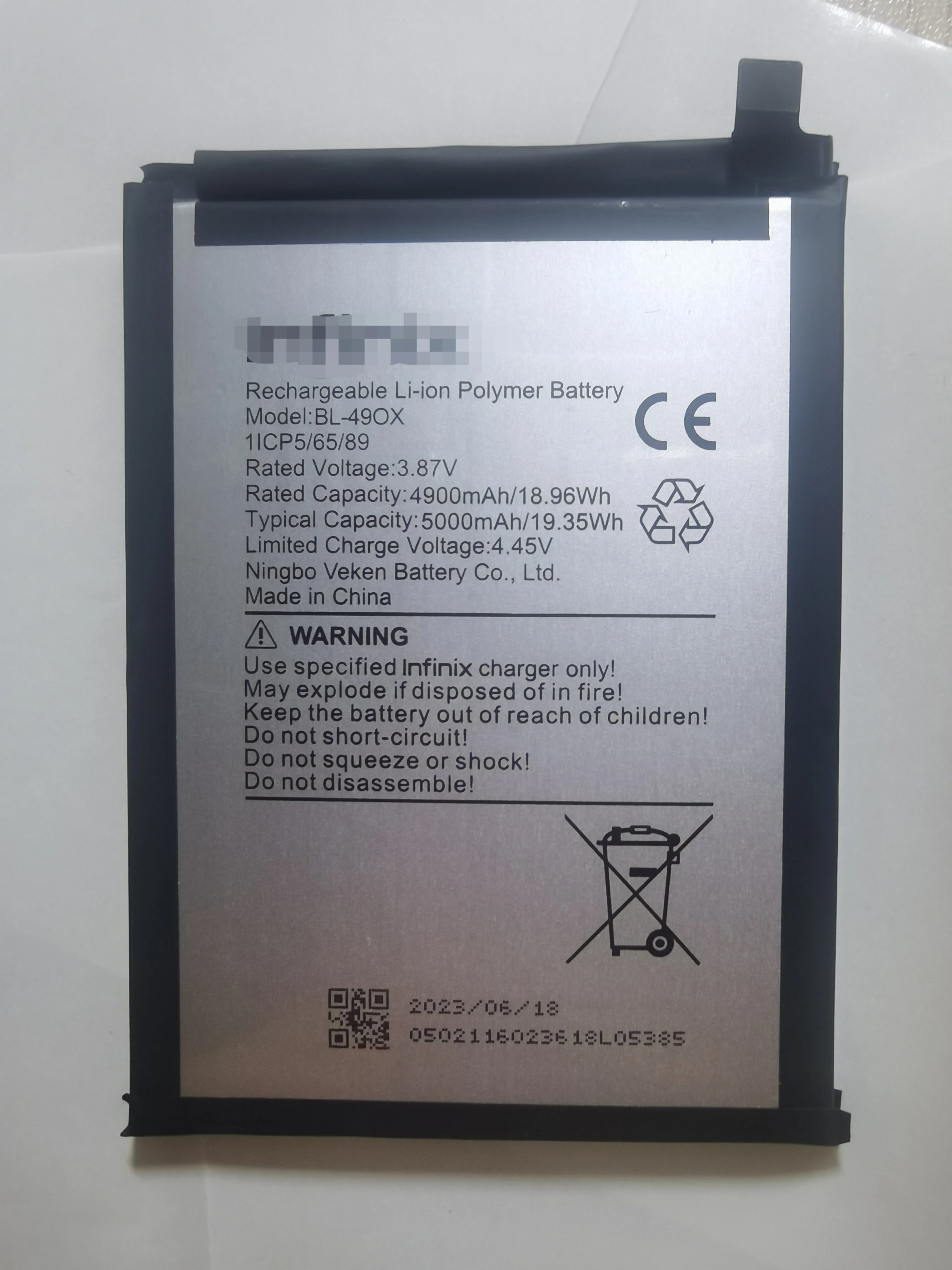 Оригинальный новый аккумулятор 4900 мАч/5000 мАч, фотоаккумулятор для Infinix, фотоаккумулятор + Инструменты
Оригинальный новый аккумулятор 4900 мАч/5000 мАч, фотоаккумулятор для Infinix, фотоаккумулятор + Инструменты