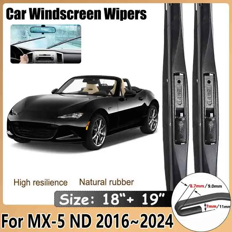 Car Wiper Blade For Mazda MX-5 ND 2016~2023 2024 Roadster Miata Rubber Strip Wipe Cleaning Brushe Protect Windshield Accessories
Car Wiper Blade For Mazda MX-5 ND 2016~2023 2024 Roadster Miata Rubber Strip Wipe Cleaning Brushe Protect Windshield Accessories