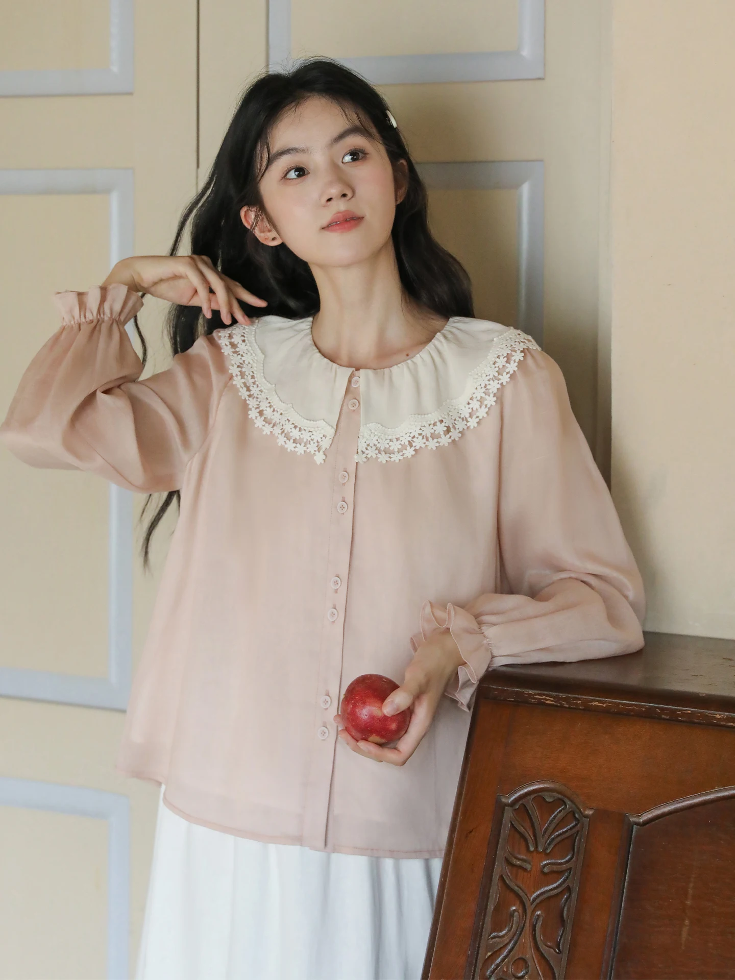 Женская блузка Nesoulum с длинным рукавом, розовая, с кружевным воротником, из льна и лиоцелла, свободного кроя, винтажный стиль, для весеннего повседневного образа
Женская блузка Nesoulum с длинным рукавом, розовая, с кружевным воротником, из льна и лиоцелла, свободного кроя, винтажный стиль, для весеннего повседневного образа