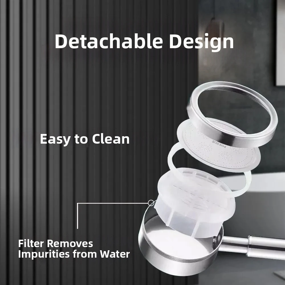 Stainless Steel Shower Head High Pressure Adjustment Supercharged Shower Head Bathroom Accessories Water Filter Home Shower
Stainless Steel Shower Head High Pressure Adjustment Supercharged Shower Head Bathroom Accessories Water Filter Home Shower