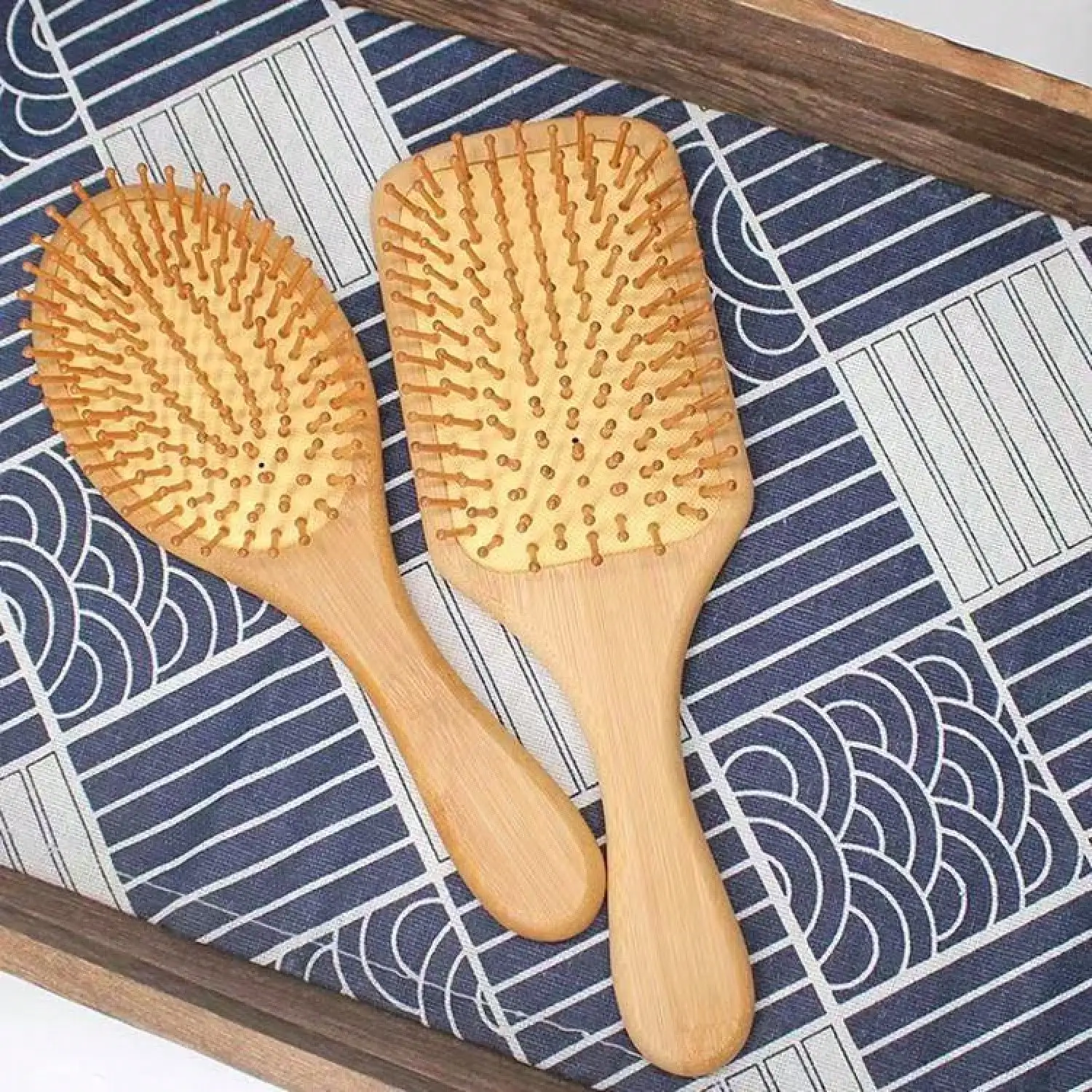 1Pc Bamboo Air-Cushion Paddle Hair Brush - Anti-Slip Handle Scalp Massage Detangler For Women Men Kids, Christmas Gifts
1Pc Bamboo Air-Cushion Paddle Hair Brush - Anti-Slip Handle Scalp Massage Detangler For Women Men Kids, Christmas Gifts