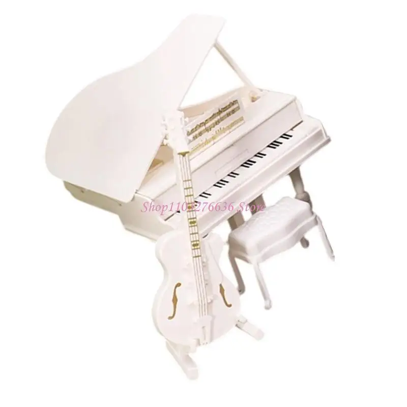 R6FD 3Pcs Miniature Grand Piano Cello Stool Set Realistic Dollhouses Furniture
R6FD 3Pcs Miniature Grand Piano Cello Stool Set Realistic Dollhouses Furniture