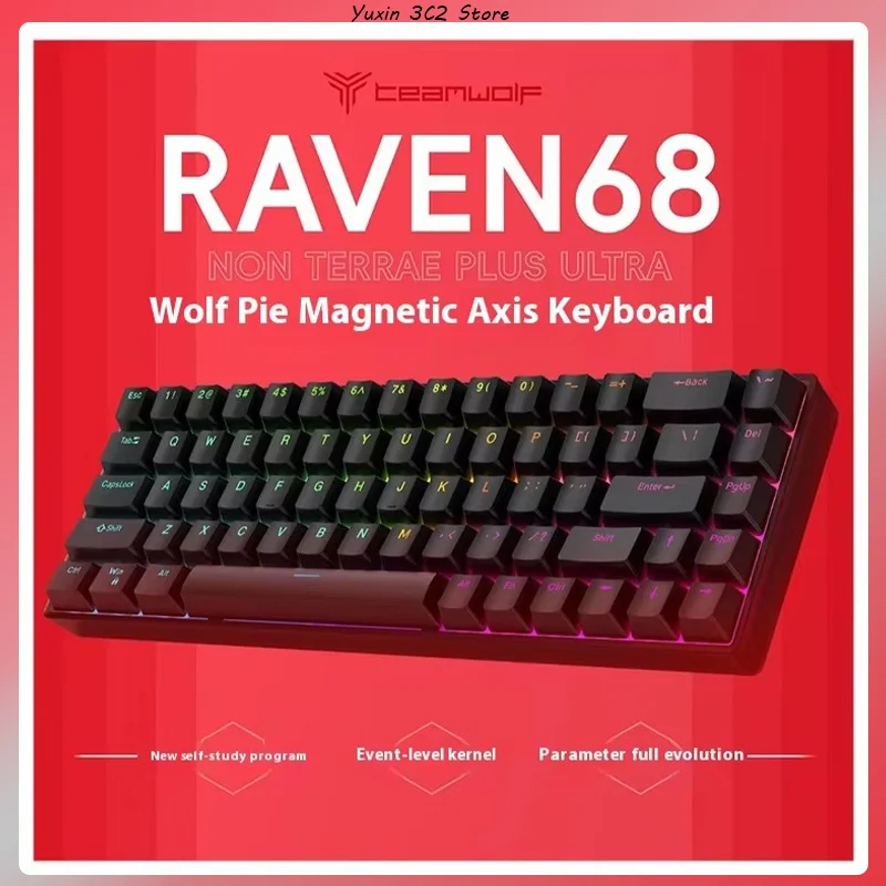 TEAMWOLF Raven68 8k Mechanical Keyboard Magnetic Switch Usb Wired Rgb Gaming Mechanical Keyboard Gaming Pc Laptop Peripherals
TEAMWOLF Raven68 8k Mechanical Keyboard Magnetic Switch Usb Wired Rgb Gaming Mechanical Keyboard Gaming Pc Laptop Peripherals