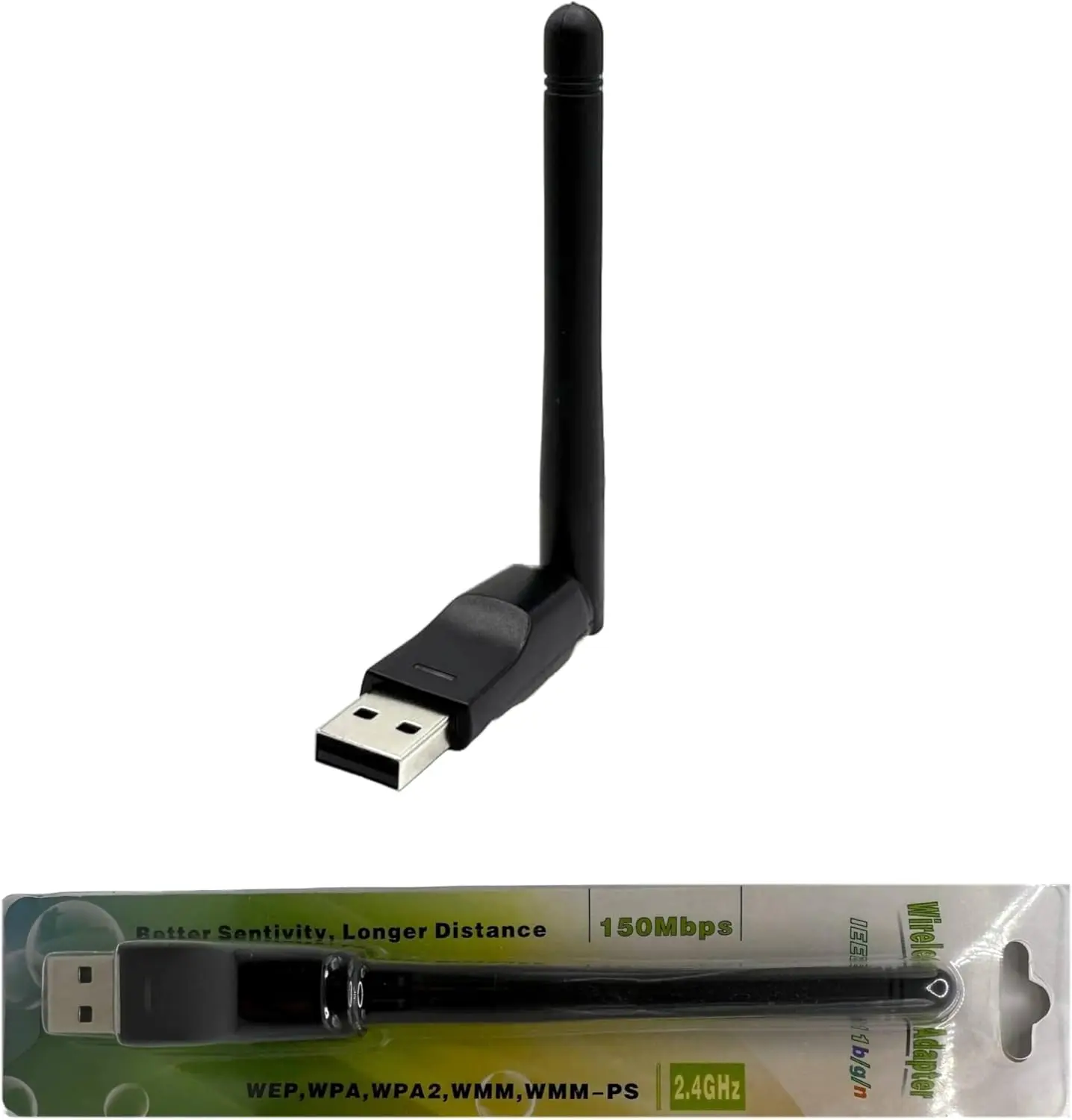 USB WiFi Dongle Adapter 150 Mbps with Gain Antenna – Plug & Play for Linux (Tails, Ubuntu, Debian, Fedora, Mint, Arch) + Windows
USB WiFi Dongle Adapter 150 Mbps with Gain Antenna – Plug & Play for Linux (Tails, Ubuntu, Debian, Fedora, Mint, Arch) + Windows
