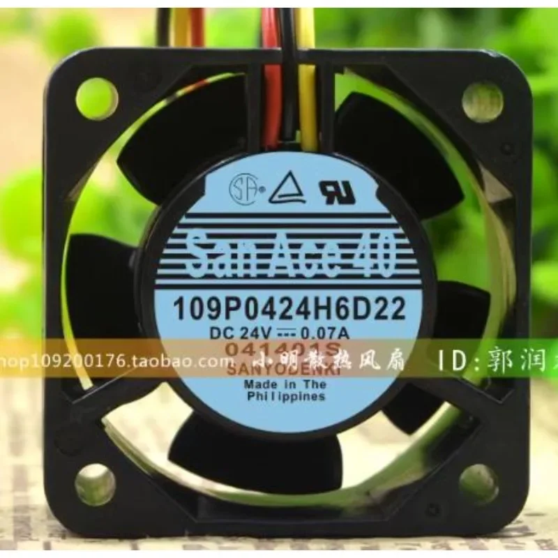 New CPU Cooler Fan For Sanyo 109P0424H6D22 4020 DC24V 0.07A 4CM Frequency Converter Cooling Fan 40*40*20mm
New CPU Cooler Fan For Sanyo 109P0424H6D22 4020 DC24V 0.07A 4CM Frequency Converter Cooling Fan 40*40*20mm