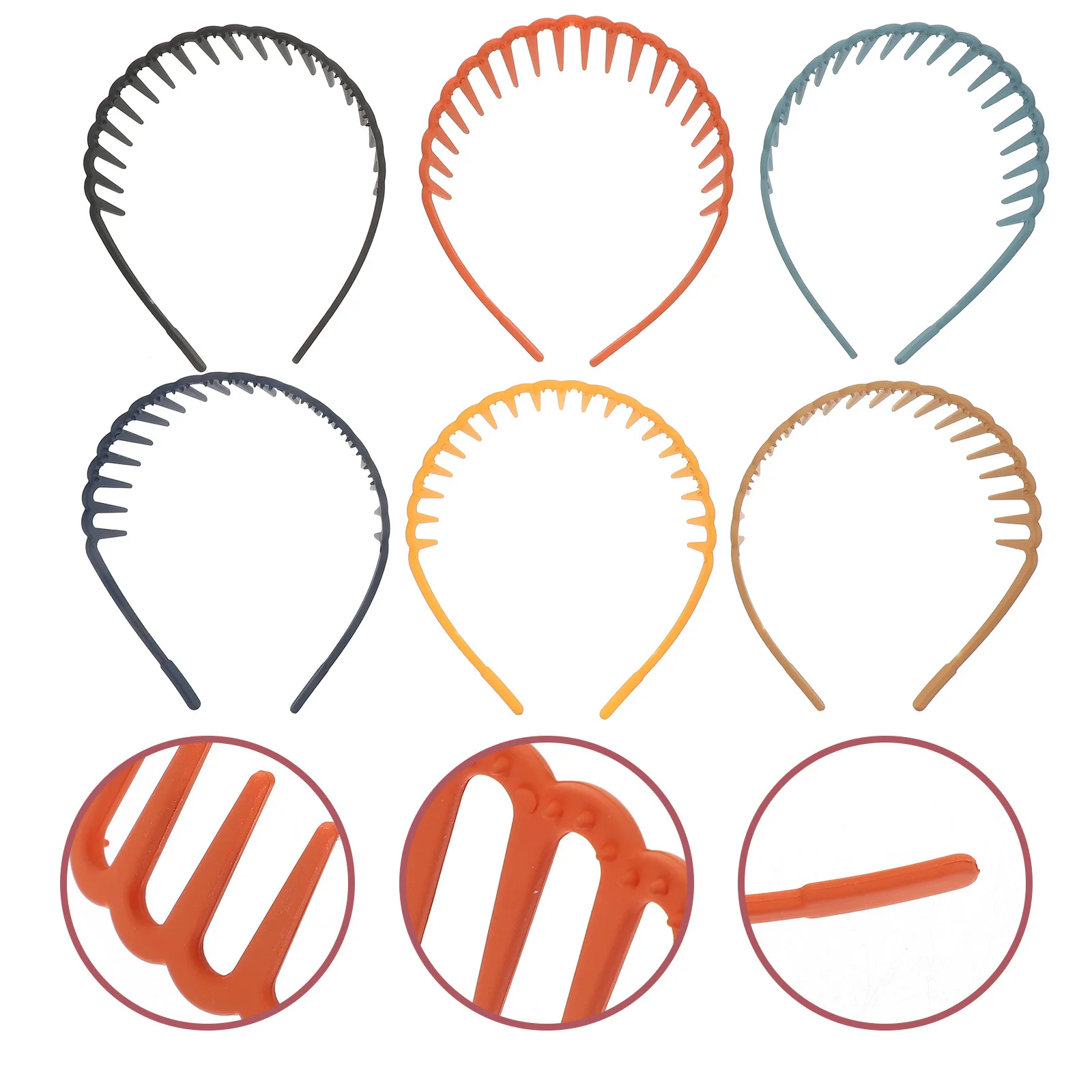 6Pcs Girl Bang Headband Set Matte Texture Plastic Hairband Comb Design Fix Loose Hair Perfect for Wedding Party Daily Wear
6Pcs Girl Bang Headband Set Matte Texture Plastic Hairband Comb Design Fix Loose Hair Perfect for Wedding Party Daily Wear