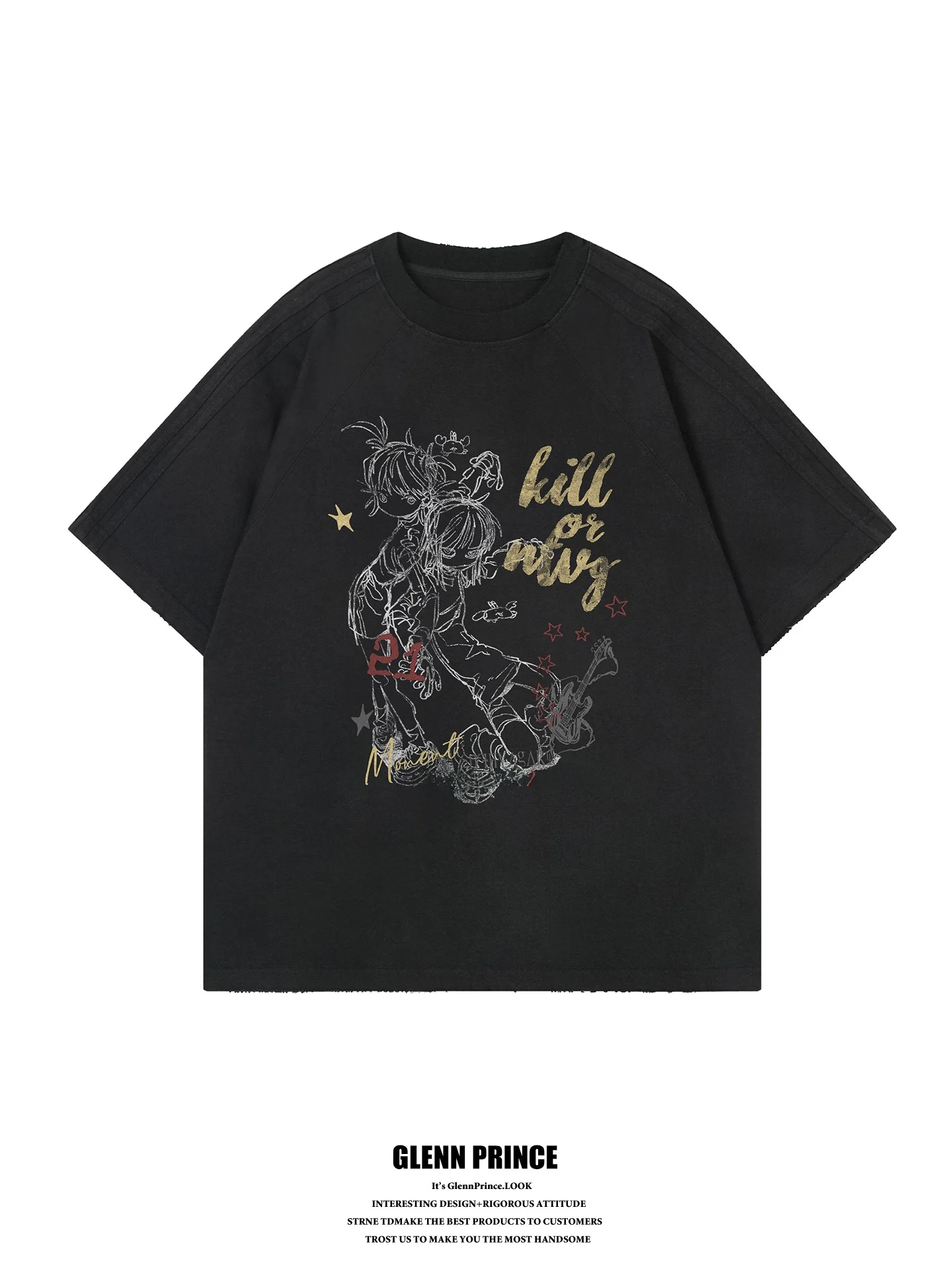 GPstudio American Retro Graffiti Anime Heavyweight Short Sleeve T-Shirt Unisex High Street Cool Casual Top Cotton round Neck
GPstudio American Retro Graffiti Anime Heavyweight Short Sleeve T-Shirt Unisex High Street Cool Casual Top Cotton round Neck
