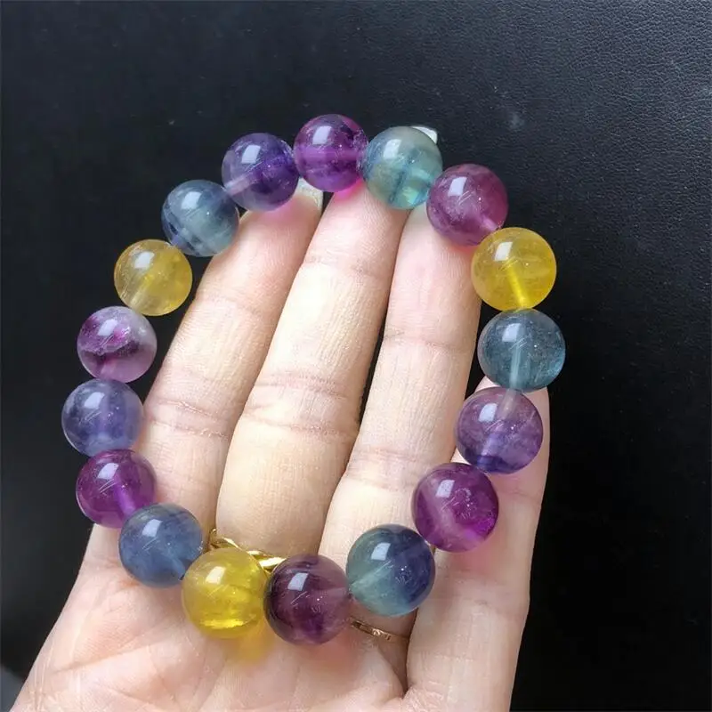 12MM Natural Colored Fluorite Bead Bracelet Women Fashion Charm Crystal Healing Energy Gemstone Yoga Jewelry 1PCS
12MM Natural Colored Fluorite Bead Bracelet Women Fashion Charm Crystal Healing Energy Gemstone Yoga Jewelry 1PCS