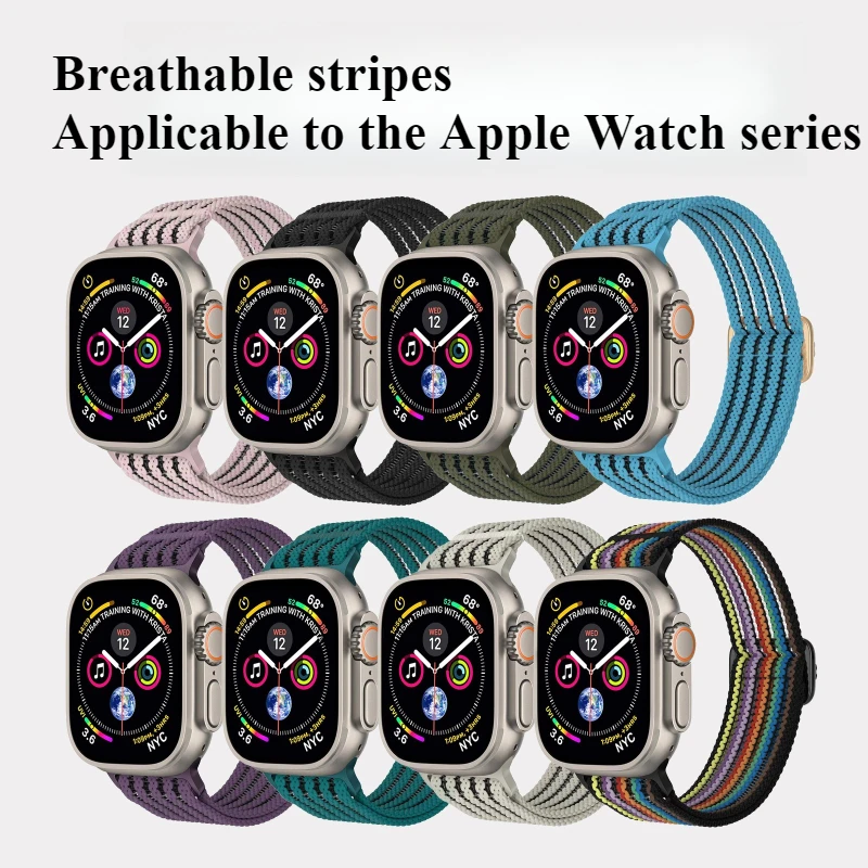 Suitable for The Popular New Model of Apple IwatchSE Watch Strap, Elastic Band Breathable Striped Ultra2 Personalized Strap
Suitable for The Popular New Model of Apple IwatchSE Watch Strap, Elastic Band Breathable Striped Ultra2 Personalized Strap