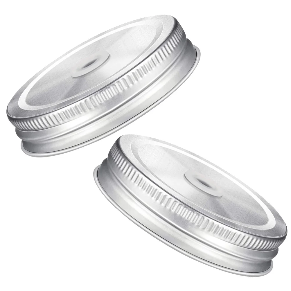 2Pcs Stainless Steel Lids Canning Jar Lids with Straw Holes Smooth Surface No Burrs Leak Proof for Soft Drinks Tea Coffee Juice
2Pcs Stainless Steel Lids Canning Jar Lids with Straw Holes Smooth Surface No Burrs Leak Proof for Soft Drinks Tea Coffee Juice