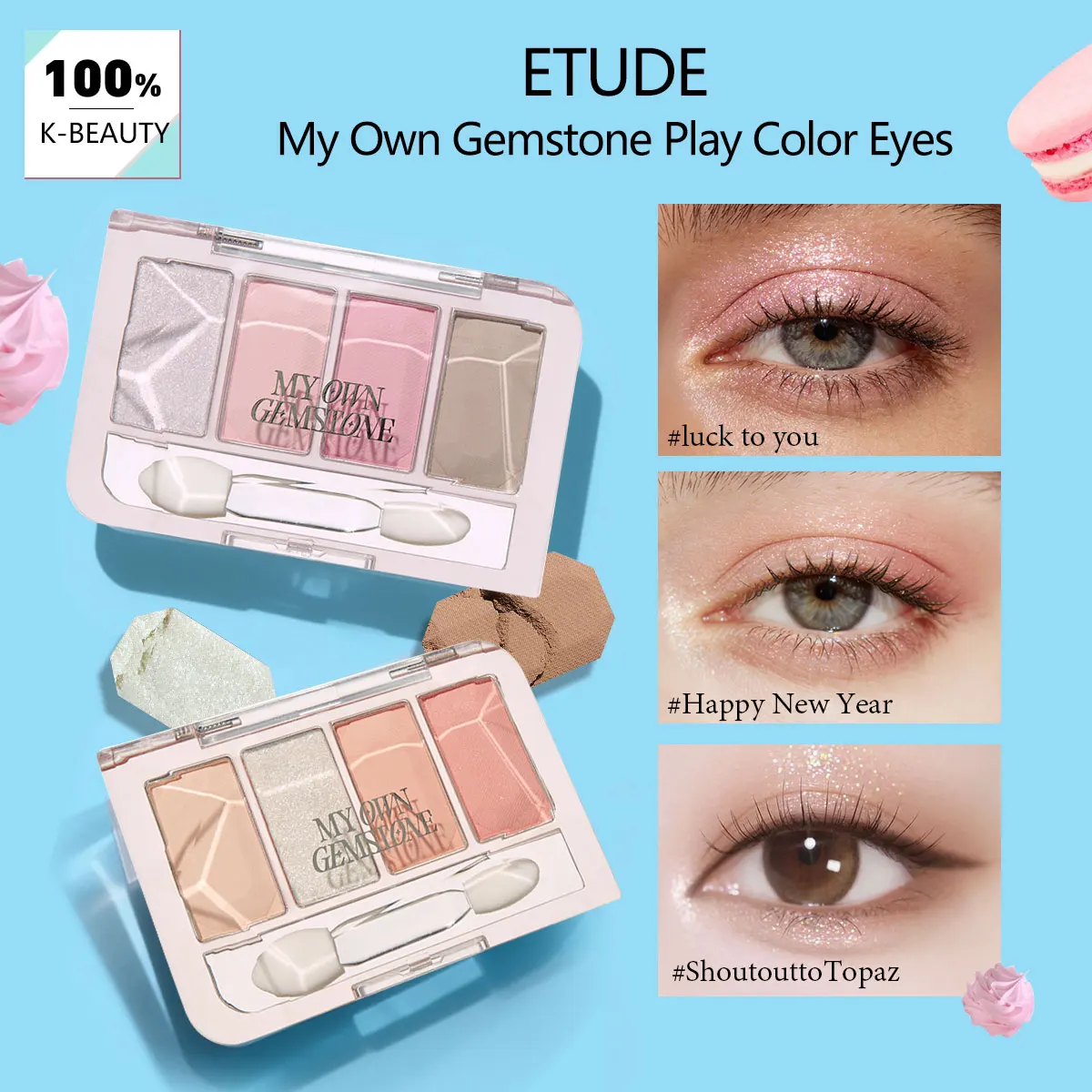 ETUDE My Own Gemstone Play Color Eyes, Daily Eye Makeup, Eyeshadow Palette, K-Beauty, Korean Cosmetics, Korean Makeup
ETUDE My Own Gemstone Play Color Eyes, Daily Eye Makeup, Eyeshadow Palette, K-Beauty, Korean Cosmetics, Korean Makeup