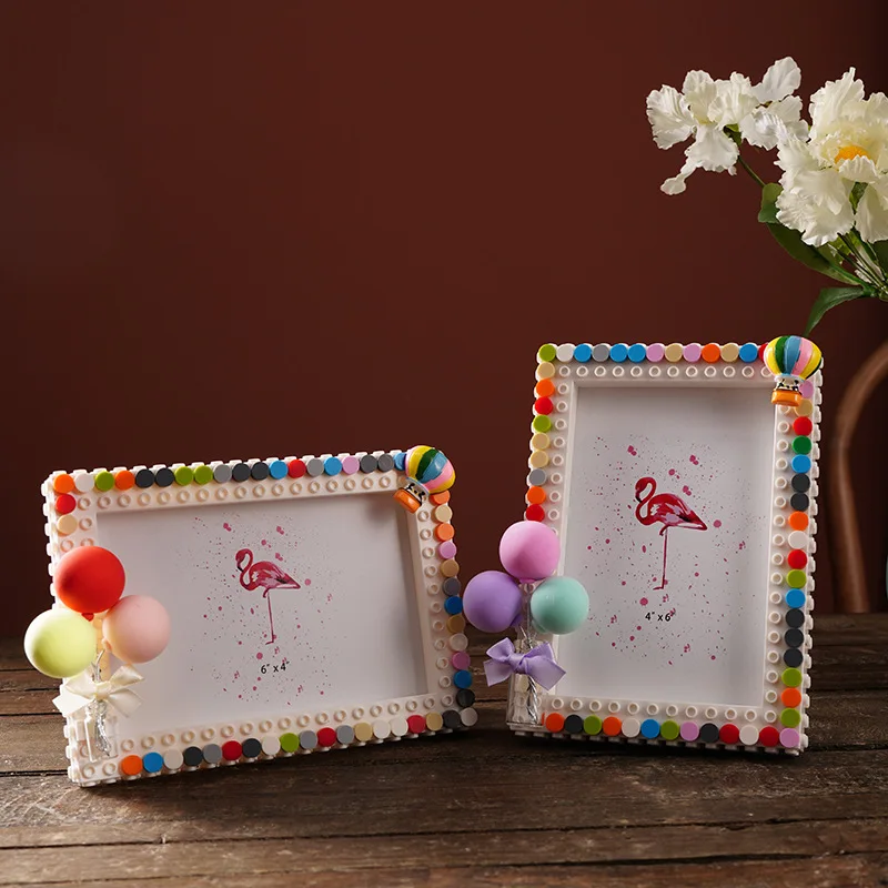 6 "7" Pink Rainbow Balloon Picture Frame Handmade Diy Building Blocks Tabletop Picture Frame Photo Wall Home Decoration Gift
6 "7" Pink Rainbow Balloon Picture Frame Handmade Diy Building Blocks Tabletop Picture Frame Photo Wall Home Decoration Gift