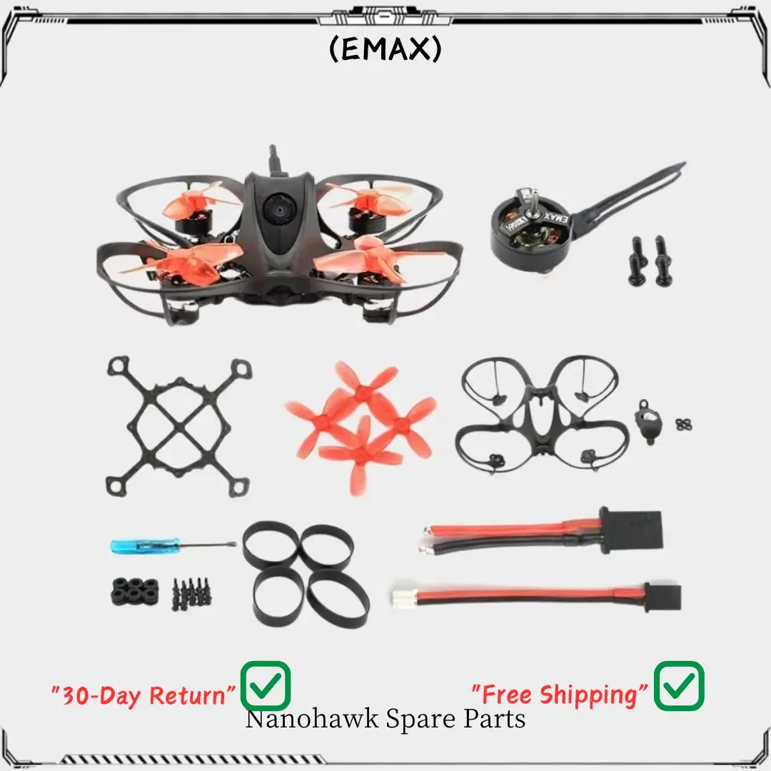 Запасные части EMAX Nanohawk, нижняя пластина рамы 0802, пропеллер двигателя 19000 кВ, комплект адаптеров для зарядного устройства
Запасные части EMAX Nanohawk, нижняя пластина рамы 0802, пропеллер двигателя 19000 кВ, комплект адаптеров для зарядного устройства