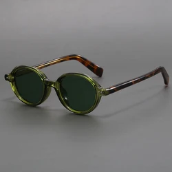 Acetate Small Round Sunglasses Polarized Men's Japanese Unisex Oval Sunglasses Women Retro TR90 Acetate Men Acetate Small Round Sunglasses Polarized Men's Japanese Unisex Oval Sunglasses Women Retro TR90 Acetate Men