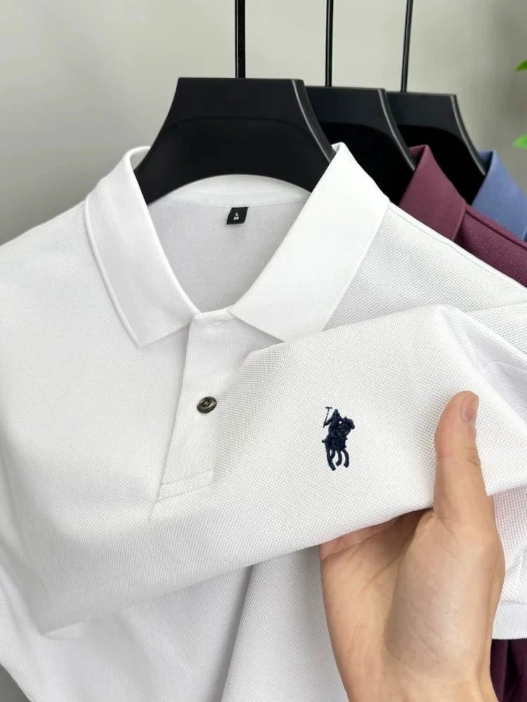 100% cotton short sleeve luxury brand embroidered men's POLO shirt summer New high-end fashion business casual Paul golf T-shirt 
100% cotton short sleeve luxury brand embroidered men's POLO shirt summer New high-end fashion business casual Paul golf T-shirt