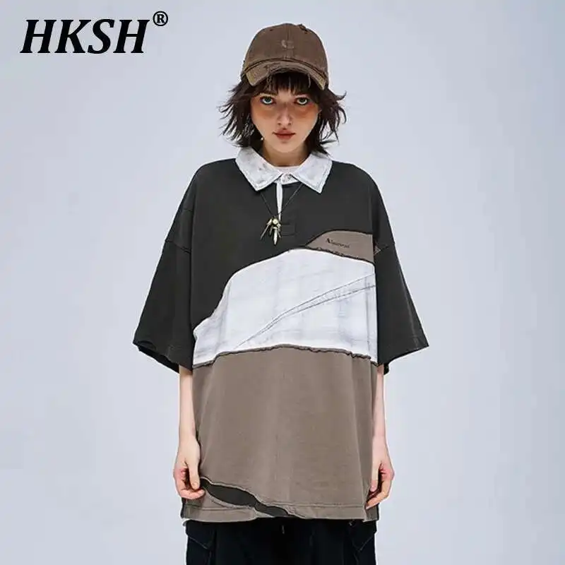 HKSH Summer Spring New Male Tide Punk Hand Wipe Dirty Chic Gradient Waste Land Destruction Patchwork Short Sleeve T-shirt HK2430
HKSH Summer Spring New Male Tide Punk Hand Wipe Dirty Chic Gradient Waste Land Destruction Patchwork Short Sleeve T-shirt HK2430