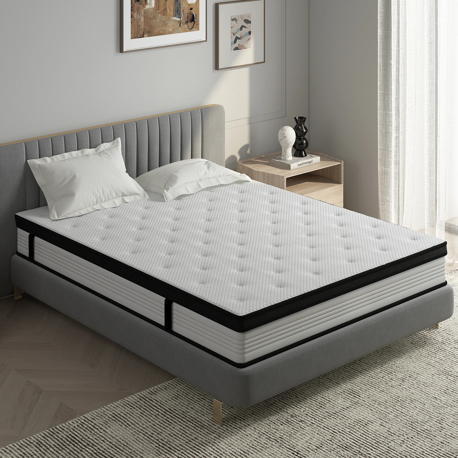 10 Inch Hybrid Pocket Spring Mattress in a Box Queen Size for Bedroom Furniture
10 Inch Hybrid Pocket Spring Mattress in a Box Queen Size for Bedroom Furniture
