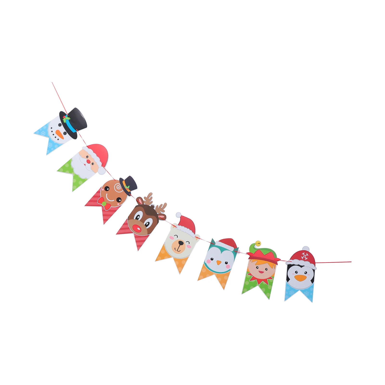 1pc Christmas Cartoon Banner Paper Bunting Garland Decorative Hanging Party Supplies Photo Props Mantelpiece Wall Festive
1pc Christmas Cartoon Banner Paper Bunting Garland Decorative Hanging Party Supplies Photo Props Mantelpiece Wall Festive
