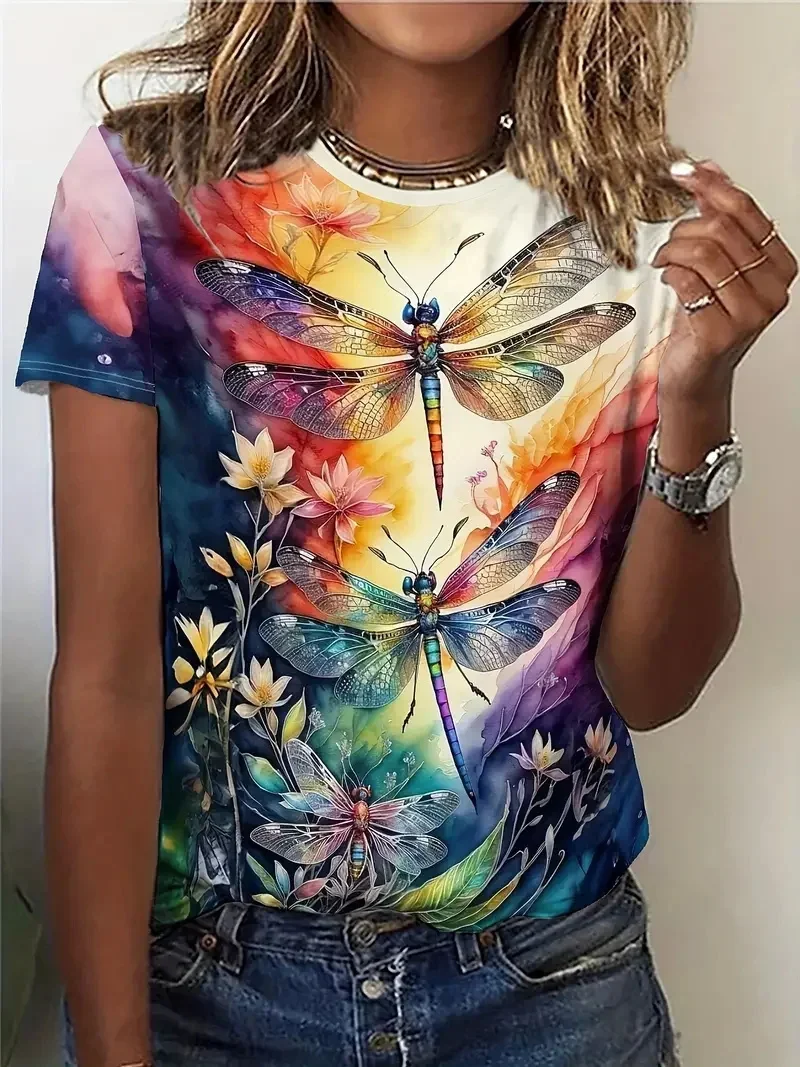 Summer 3D Printing Cute Animal Dragonfly T Shirt Women Funny Streetwear Tee Shirts Unisex Fashion Short Sleeve Mens Clothing Top
Summer 3D Printing Cute Animal Dragonfly T Shirt Women Funny Streetwear Tee Shirts Unisex Fashion Short Sleeve Mens Clothing Top