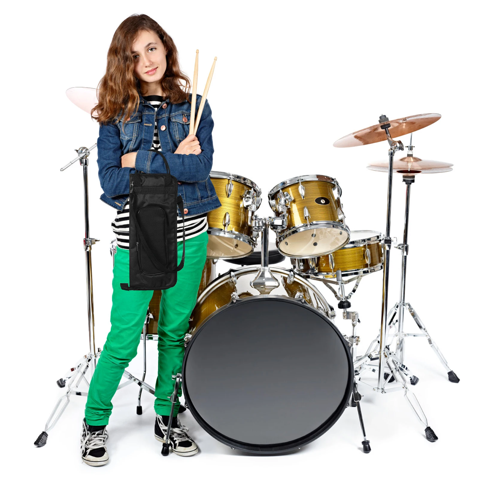Adjustable Shoulder Drumstick Bag Waterproof Oxford Cloth Large Capacity Storage Organizer For Snare Drum Set Accessories
Adjustable Shoulder Drumstick Bag Waterproof Oxford Cloth Large Capacity Storage Organizer For Snare Drum Set Accessories