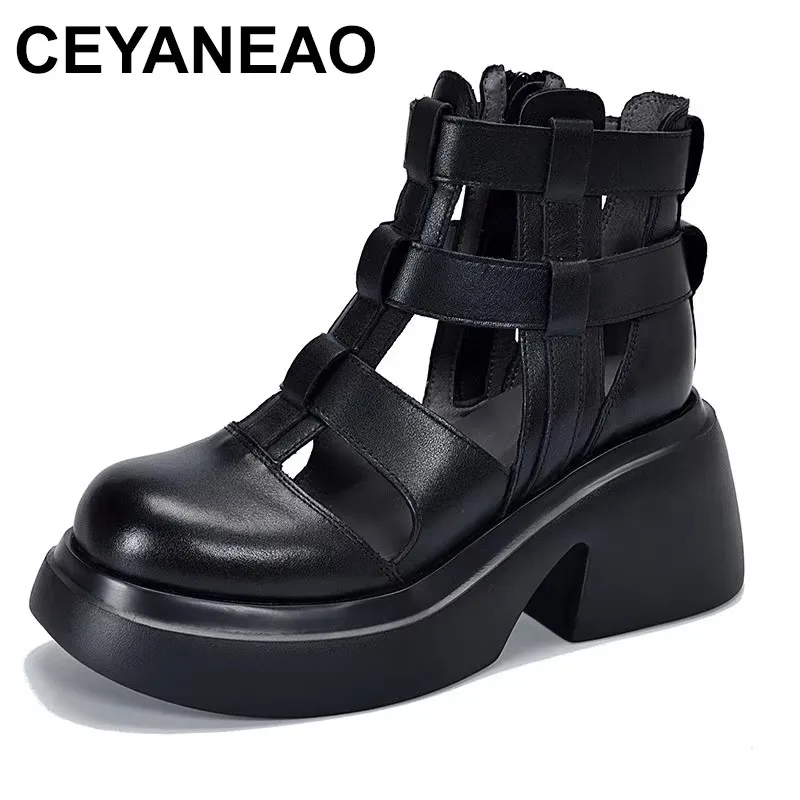 2025 Sandal Boots Summer Shoes Woman Flat Platform Women Soft Genuine Leather Casual wedges Women Shoes Flats
2025 Sandal Boots Summer Shoes Woman Flat Platform Women Soft Genuine Leather Casual wedges Women Shoes Flats
