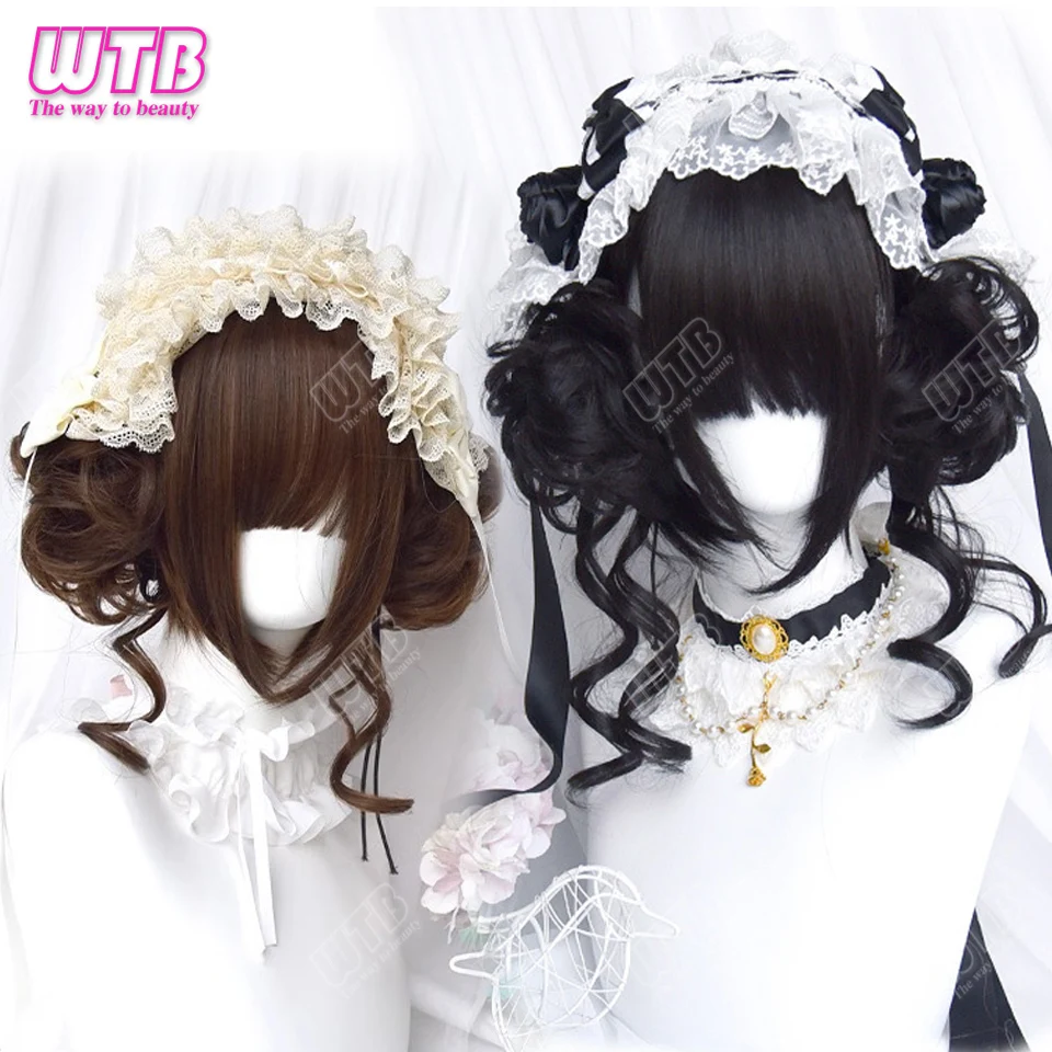 Синтетический парик Лолиты для косплея Харадзюку с челкой, натуральные волнистые парики, коричневые, черные парики для Хэллоуина
Синтетический парик Лолиты для косплея Харадзюку с челкой, натуральные волнистые парики, коричневые, черные парики для Хэллоуина