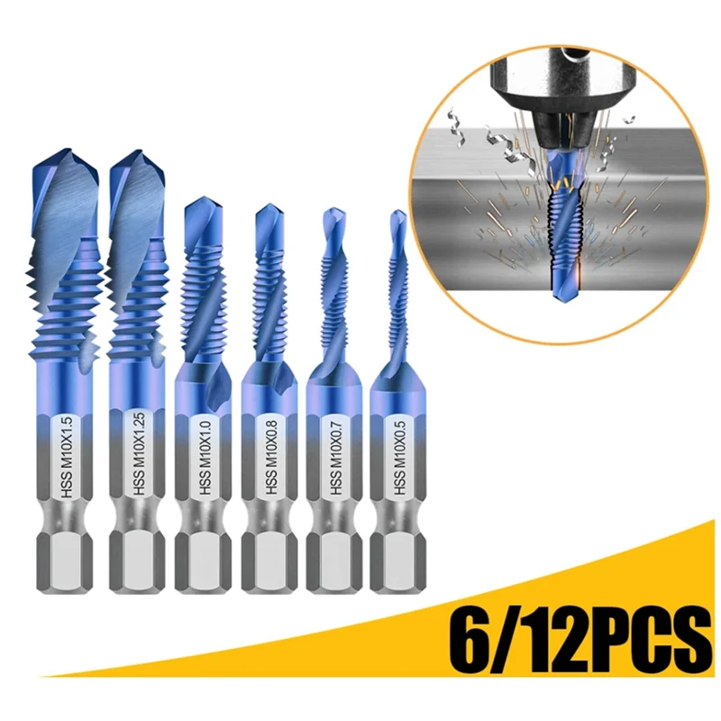 【Rushed】Hex Shank Screw Thread Metric Tap Drill Bits Screw Machine HSS Compound Drill Hand Tools For Metal Steel Wood Plastic
【Rushed】Hex Shank Screw Thread Metric Tap Drill Bits Screw Machine HSS Compound Drill Hand Tools For Metal Steel Wood Plastic
