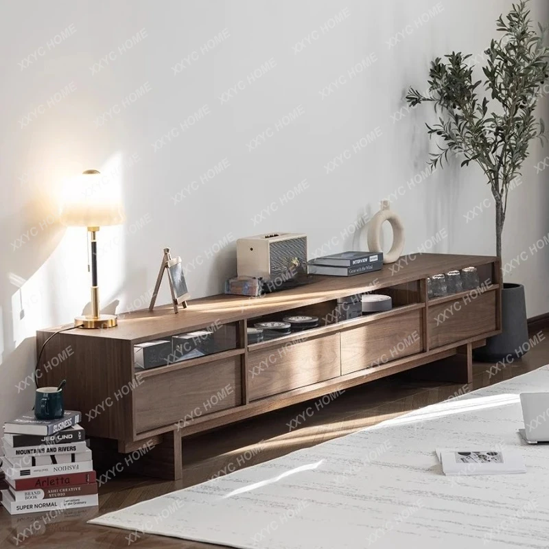 LSolid wood TV, black walnut retro living room, Japanese-style living room, small apartment, audition cabinet, bone line
LSolid wood TV, black walnut retro living room, Japanese-style living room, small apartment, audition cabinet, bone line