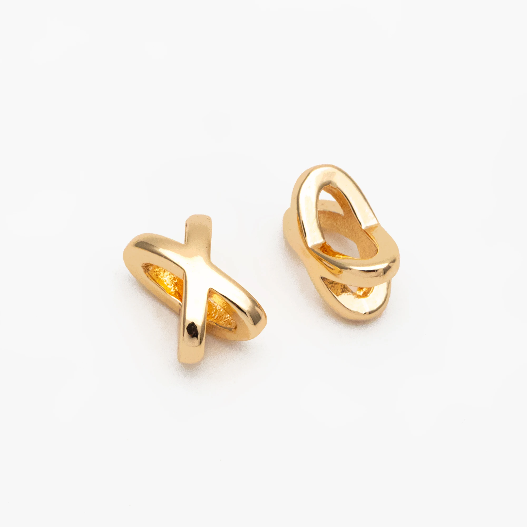 10pcs X Shape Slider Spacer Beads, 8x5mm, 18K Gold Plated Brass, Slider Bead for Leather Cord or Bracelet (GB-4277)
10pcs X Shape Slider Spacer Beads, 8x5mm, 18K Gold Plated Brass, Slider Bead for Leather Cord or Bracelet (GB-4277)