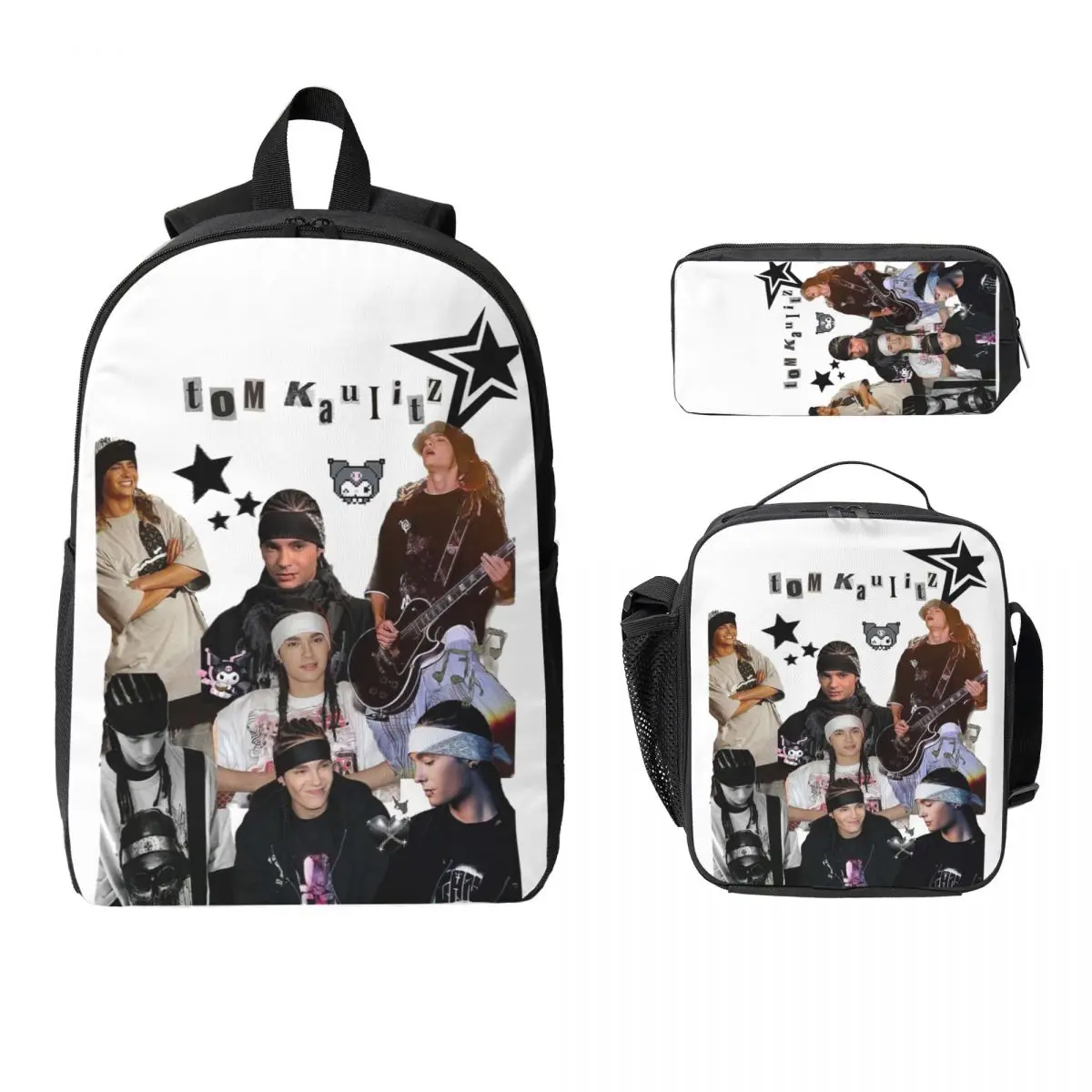 Tokio Hotel Tom Kaulitz Music Band Backpack Boy Girl BookBag School Bag Laptop Shoulder Bags 3ps Insulated Lunch Bag Pencil Case
Tokio Hotel Tom Kaulitz Music Band Backpack Boy Girl BookBag School Bag Laptop Shoulder Bags 3ps Insulated Lunch Bag Pencil Case
