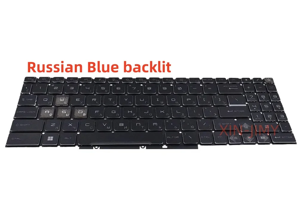 New Keyboard For MSI Bravo 17 C7VF Russian Black with Blue-Backlit
New Keyboard For MSI Bravo 17 C7VF Russian Black with Blue-Backlit