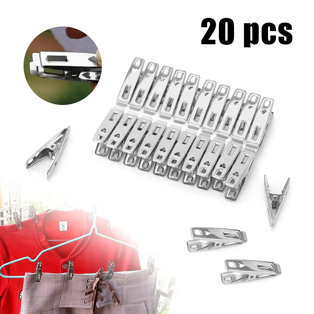 Clothes Cloth Clip Not A Distorted Stainless Steel Stainless Steel Spring Washable 20Pcs Metal Clothes Pegs Waterproof Non Slip
Clothes Cloth Clip Not A Distorted Stainless Steel Stainless Steel Spring Washable 20Pcs Metal Clothes Pegs Waterproof Non Slip