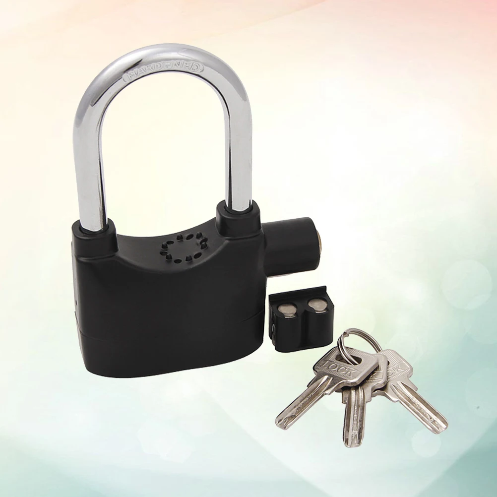 Copper Core Zinc Alloy Motorbike Lock Anti-rust Padlock with Siren for Bike Scooter Motor Bycicle (Black)
Copper Core Zinc Alloy Motorbike Lock Anti-rust Padlock with Siren for Bike Scooter Motor Bycicle (Black)