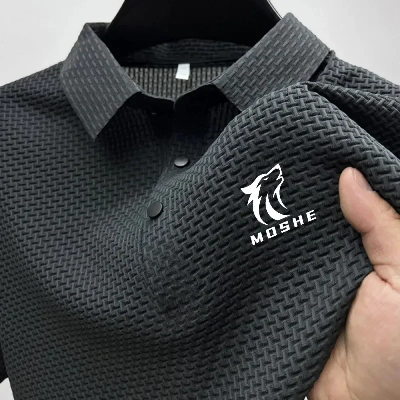 Summer men's golf shirts, polo shirts, business, short-sleeved, luxury and high-end embroidered polo shirts
Summer men's golf shirts, polo shirts, business, short-sleeved, luxury and high-end embroidered polo shirts
