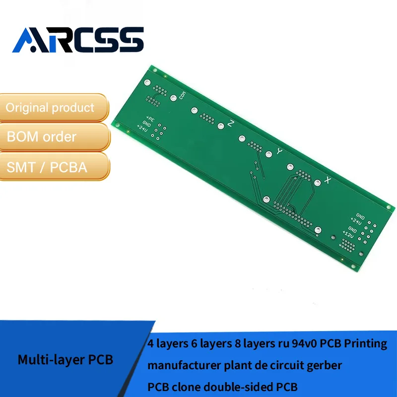 4 layers 6 layers 8 layers ru 94v0 PCB Printing manufacturer plant de circuit gerber PCB clone double-sided PCB
4 layers 6 layers 8 layers ru 94v0 PCB Printing manufacturer plant de circuit gerber PCB clone double-sided PCB