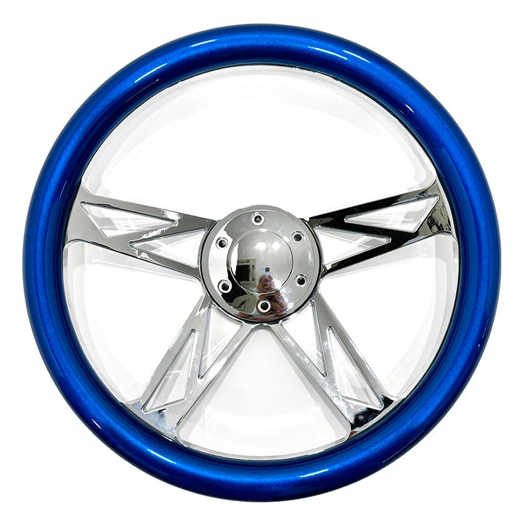 Hot-selling 14inch 350mm Universal Wooden Classic Vintage Blue Aluminum Real Wood Steering Wheel
Hot-selling 14inch 350mm Universal Wooden Classic Vintage Blue Aluminum Real Wood Steering Wheel