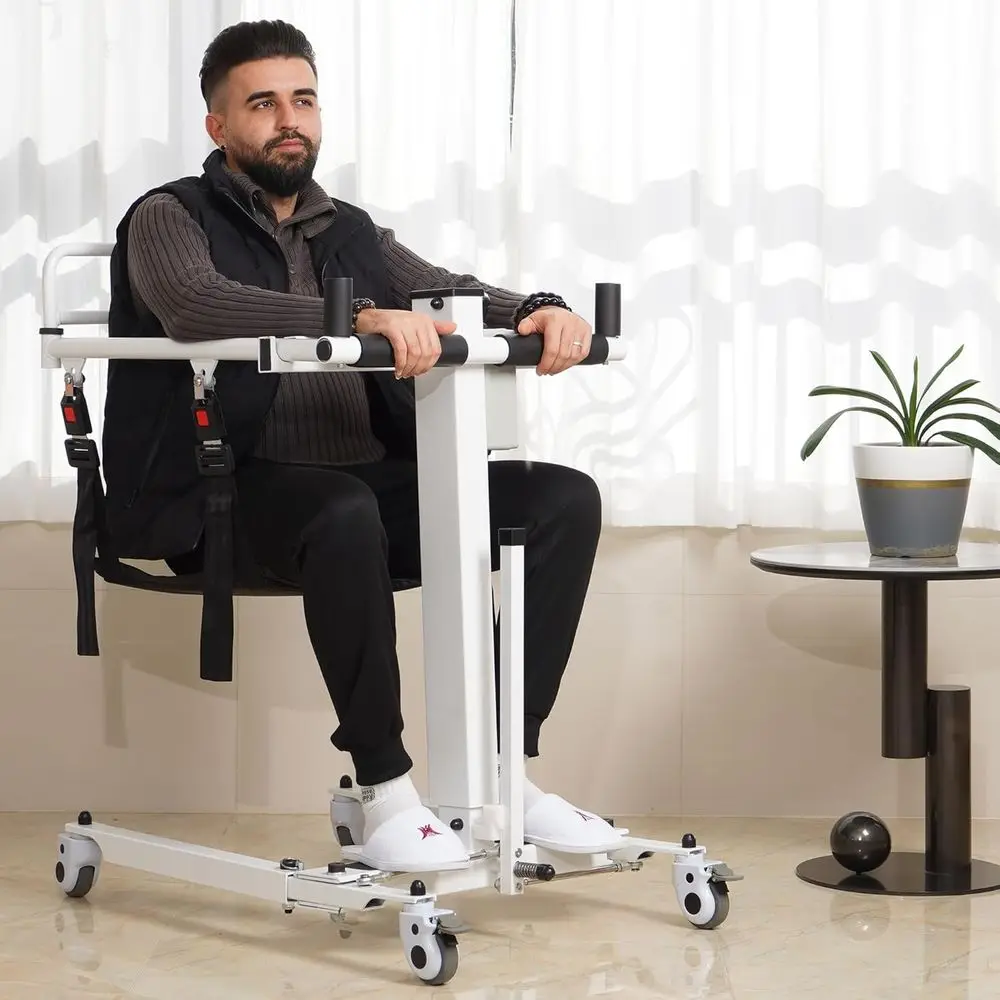 Portable Patient Transfer Chair for Elderly and Disabled Adults: Home, Bed to Toilet, and Wheelchair Mobility Aid
Portable Patient Transfer Chair for Elderly and Disabled Adults: Home, Bed to Toilet, and Wheelchair Mobility Aid