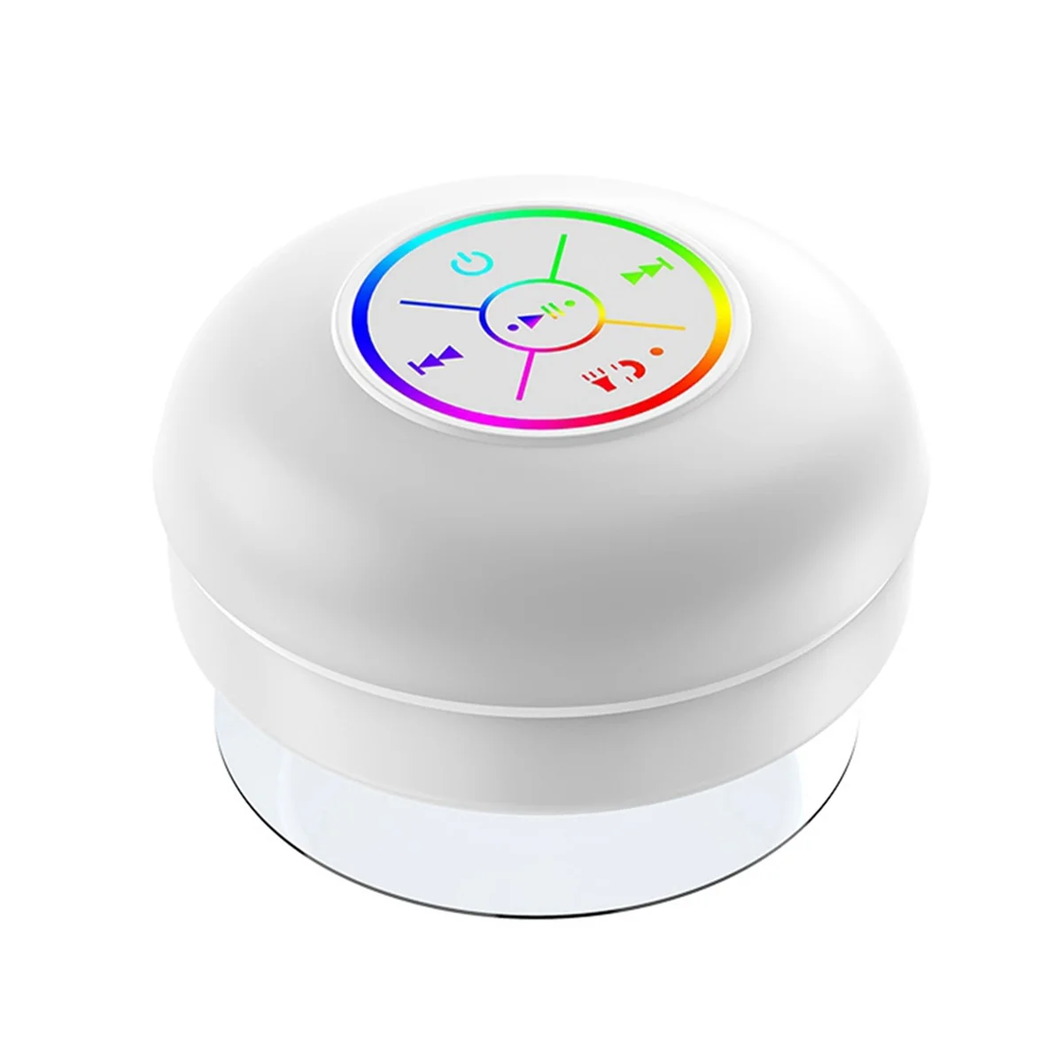 Waterproof Bluetooth Speaker LED Colorful Luminous Small Speaker Large Suction Cup for Bathroom & Outdoor Use White
Waterproof Bluetooth Speaker LED Colorful Luminous Small Speaker Large Suction Cup for Bathroom & Outdoor Use White