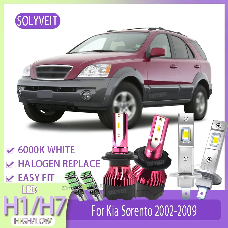 High Performance Car LED Headlight Bulb H1 High H7 Low Beam Bulb Fit For Kia Sorento 2002 2003 2004 2005 2006 2007 2008 2009
High Performance Car LED Headlight Bulb H1 High H7 Low Beam Bulb Fit For Kia Sorento 2002 2003 2004 2005 2006 2007 2008 2009