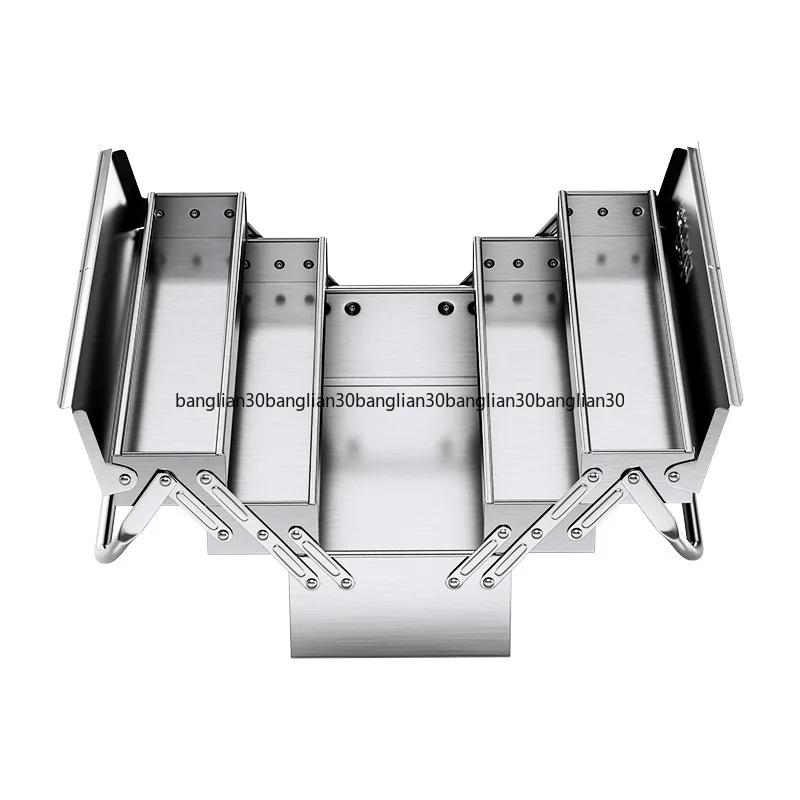 Electrical Stainless Steel Toolbox Household Car Portable Large Thickened Three-layer Folding Tipping Bucket Storage Box
Electrical Stainless Steel Toolbox Household Car Portable Large Thickened Three-layer Folding Tipping Bucket Storage Box