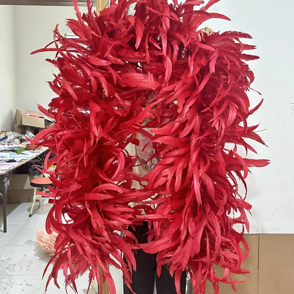 2/3Yards Chicken Rooster Tail Feather Boa Shawl for Cosplay Stage Costume Party Performance Props Decoration Crafts Plumes
2/3Yards Chicken Rooster Tail Feather Boa Shawl for Cosplay Stage Costume Party Performance Props Decoration Crafts Plumes