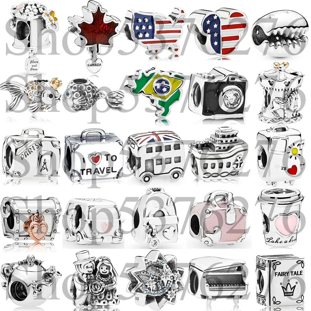 925 Sterling Silver Bead Americana United States Outline Brazil Flag Charm Fit Fashion Women Bracelet Bangle Gift DIY Jewelry
925 Sterling Silver Bead Americana United States Outline Brazil Flag Charm Fit Fashion Women Bracelet Bangle Gift DIY Jewelry