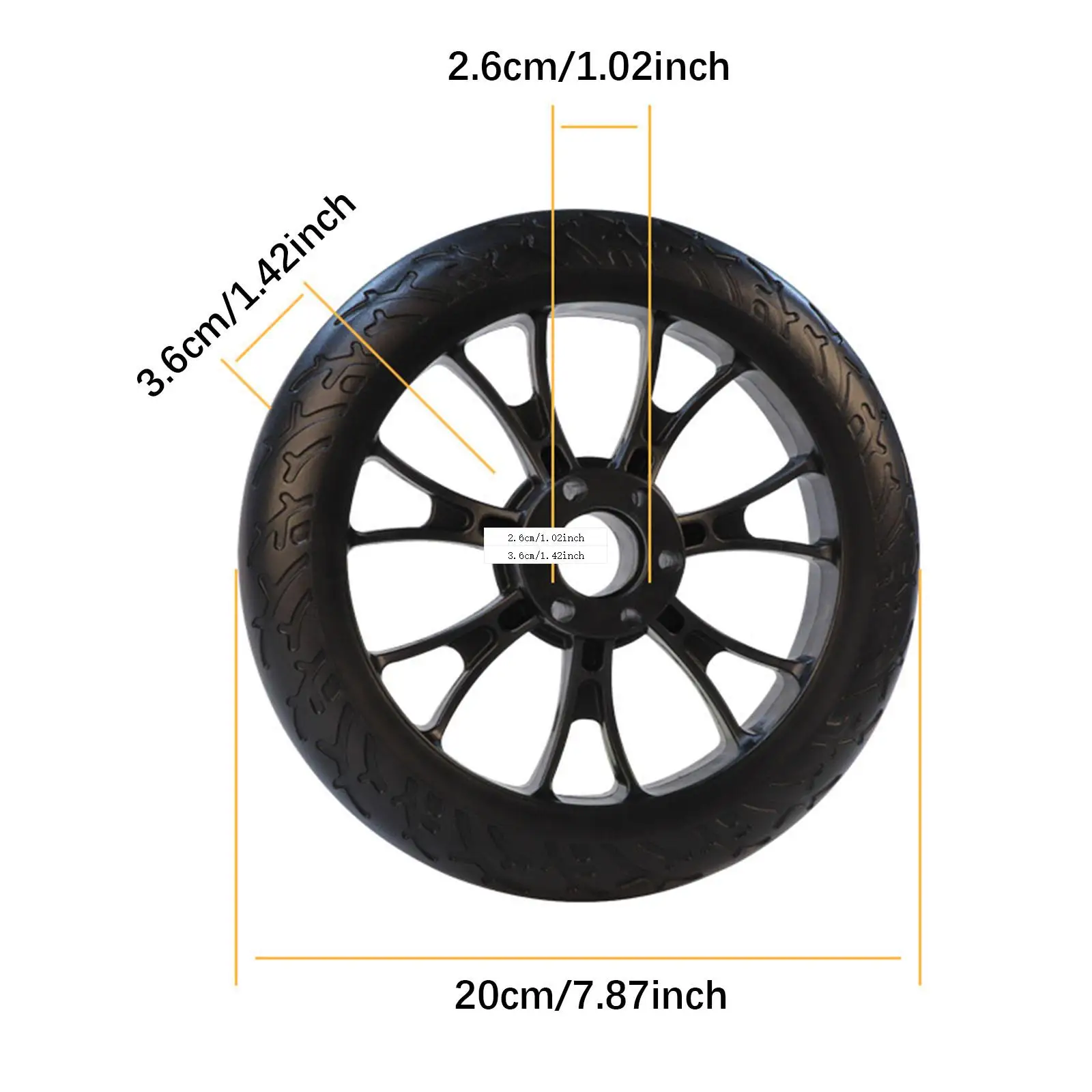 20cm Solid Airless Kids Balance Bike Wheels Anti Slip Bicycle Wheel Cover for Road Bike Accessories
20cm Solid Airless Kids Balance Bike Wheels Anti Slip Bicycle Wheel Cover for Road Bike Accessories