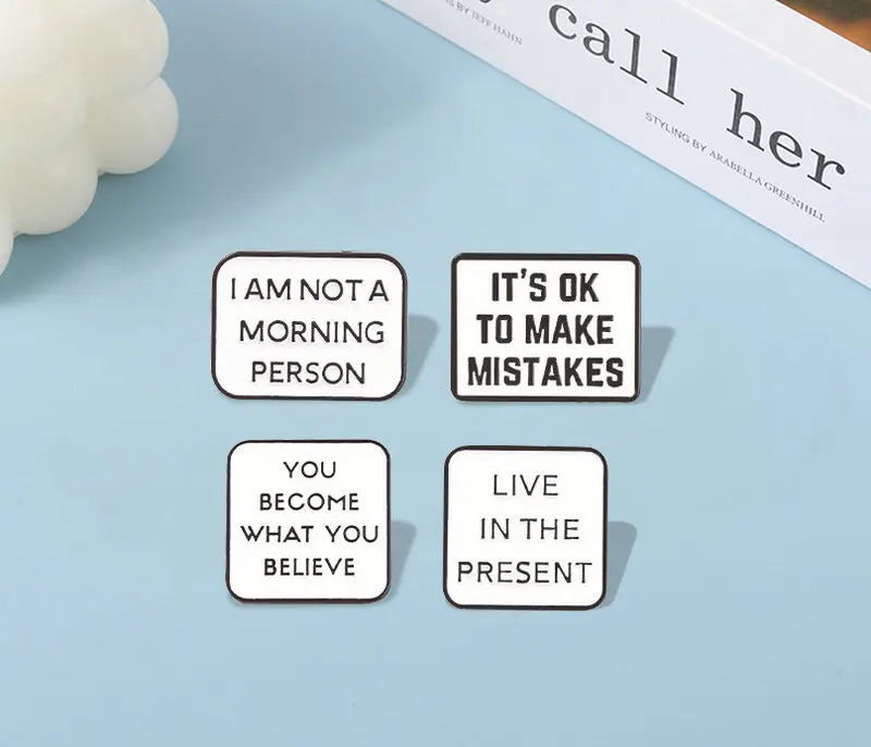 Pins Live Life Happy Brooches Bag Hat Lapel Pin Letter Saying Badge Jewelry Gift Kids Girl Boys Motivational Quotes Enamel
Pins Live Life Happy Brooches Bag Hat Lapel Pin Letter Saying Badge Jewelry Gift Kids Girl Boys Motivational Quotes Enamel