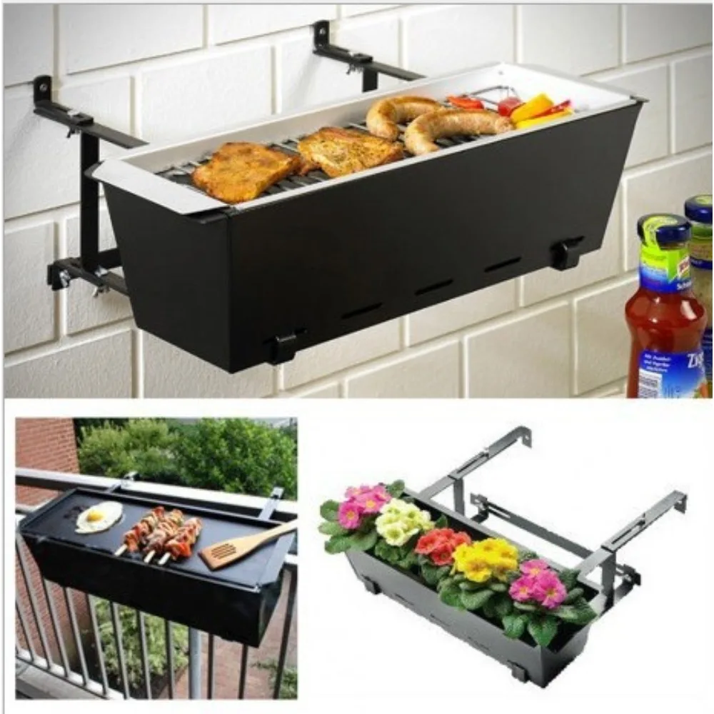 Hanging BBQ Grill Balcony Charcoal Barbecue Grill Stainless Steel Foldable Rack Outdoor Wall Mounted Small Space Cooking
Hanging BBQ Grill Balcony Charcoal Barbecue Grill Stainless Steel Foldable Rack Outdoor Wall Mounted Small Space Cooking