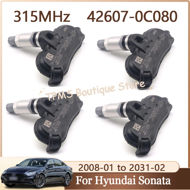 42607-0C080 Tire Sensors For Hyundai Sonata Accent Elantra Kia Rio Toyota Sienna Tundra TPMS Tyre Pressure Sensor 4pcs 315MHz
42607-0C080 Tire Sensors For Hyundai Sonata Accent Elantra Kia Rio Toyota Sienna Tundra TPMS Tyre Pressure Sensor 4pcs 315MHz